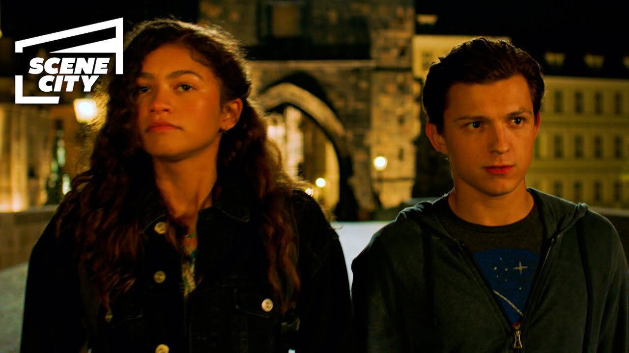 MJ Finds Out Peter is Spider-Man - Date Scene - Spider-Man: Far From Home (2019) Movie CLIP HD