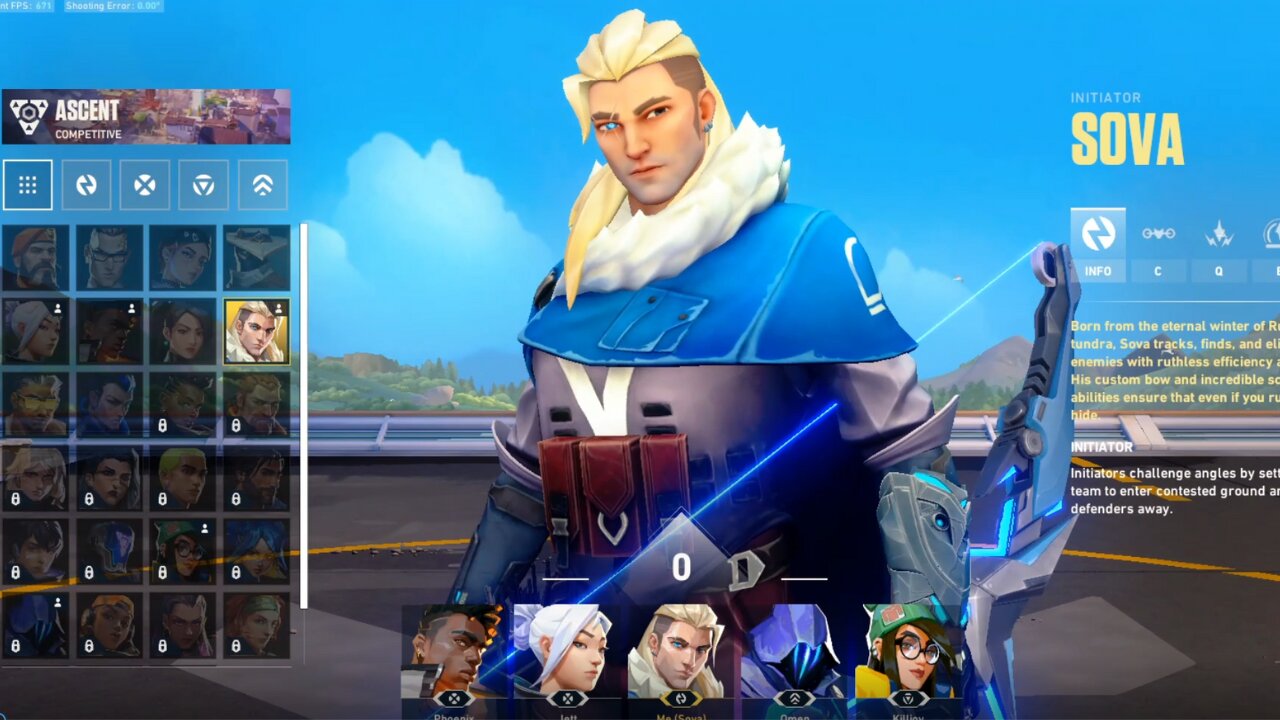 Sova gameplay in valorant