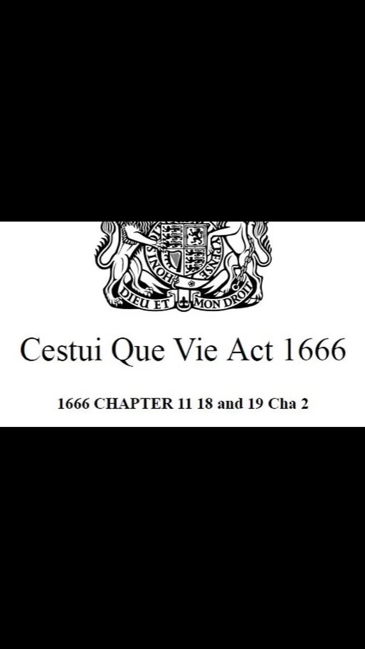 THE LAW OF THE PRESUMED DEAD - HIDDEN SINCE 1666