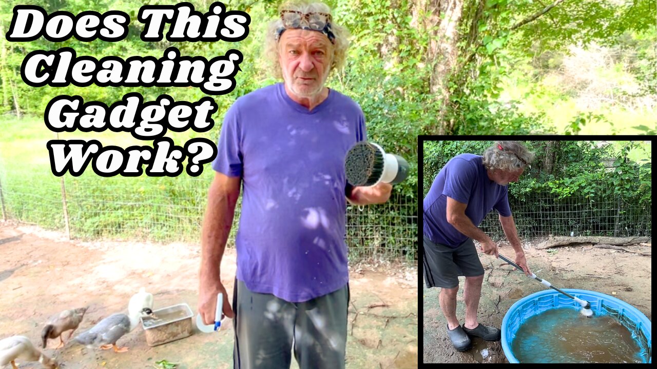 8 in 1 electric scrub brush demo/ review | dirty homestead chores