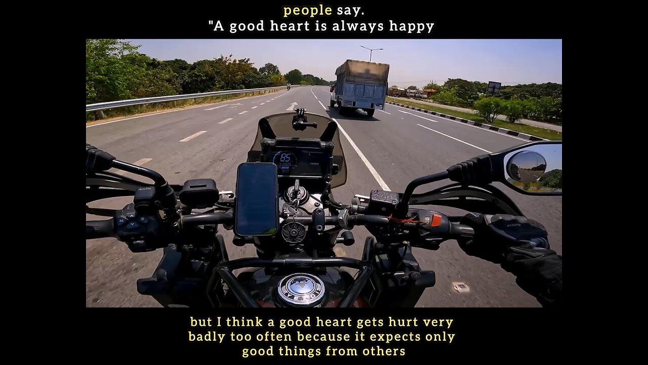 People’s say’ good heart is always happy but?