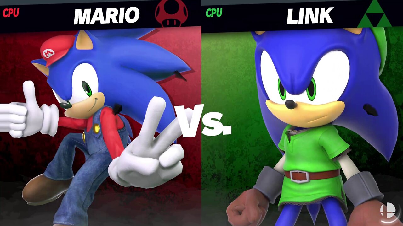 Sonic (Mario) vs Sonic (Link) SSBU Quickie -By WomboKombo38/Xecho88