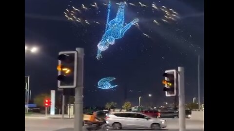 Epic light show with 3,000 drones at the Lusail Sky Festival in Qatar 😮‍💨