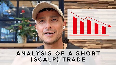 Analysis of a Short Scalp Trade [How to Make Money When The Market Tanks]