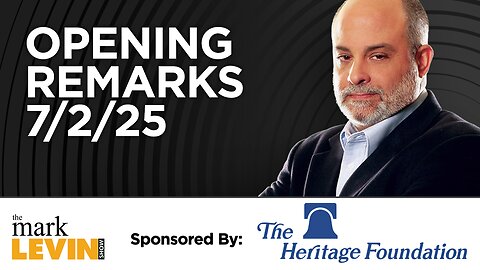 Mark's Opening Remarks - 7/2/25