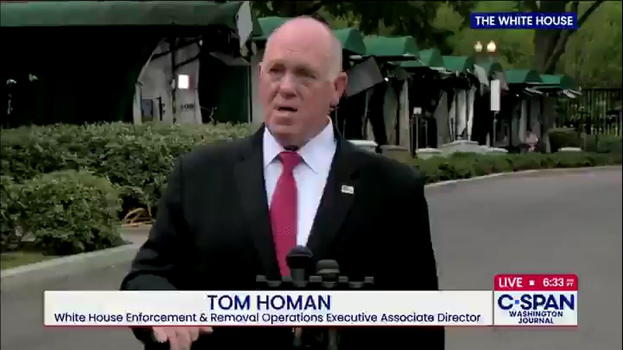 BREAKING: Tom Homan says that he is aiming for 7,000 arrests EVERY DAY with the new funding for ICE