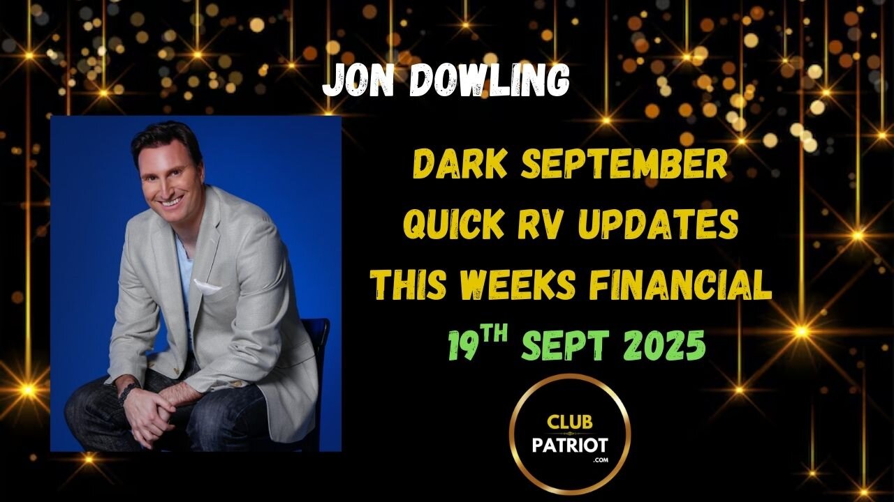 Jon Dowling Weekly RV Updates 19th Sept 2025 Latest Updates