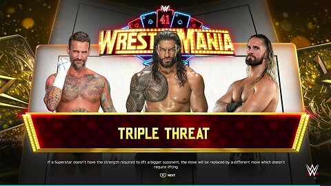 WWE 2K25 - Roman Reigns vs. CM Punk vs. Seth Rollins