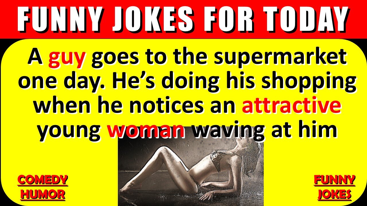 🤣 BEST JOKES OF THE DAY! - A guy is walking through a supermarket one day, when...