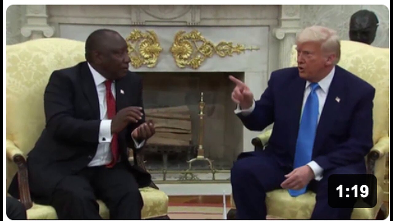 Donald Trump: "But why wouldn't you arrest that man? That man said 'kill the white farmers' and then he danced."