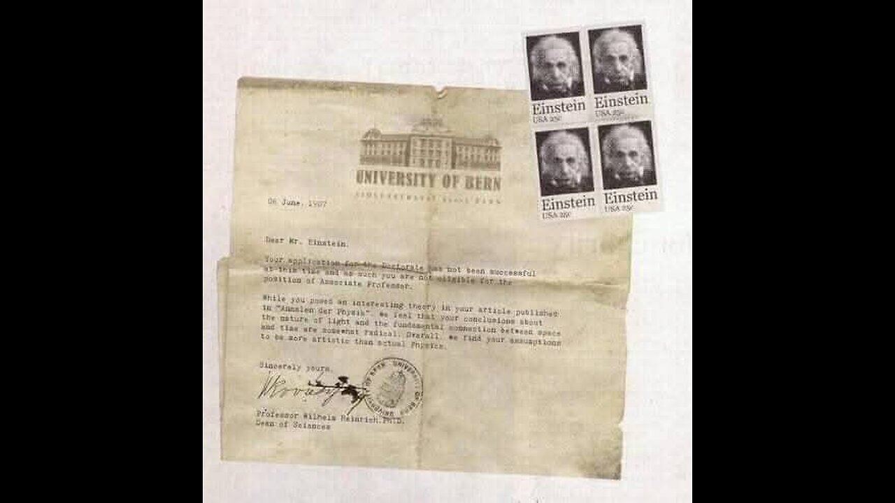 Unbelievable! Einstein REJECTED by University of Bern - The Shocking Letter That Changed History!