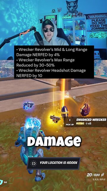 The Wrecker Revolver has been Nerfed in Fortnite Chapter 6 Season 4!!