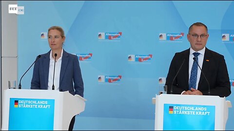 LIVE: Pressekonferenz der AfD-Vorsitzenden Weidel und Chrupalla