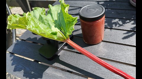 RHUBARB JAM (FROM MY GARDEN)