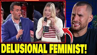 Charlie Kirk Goes HEAD-TO-HEAD with Woke Feminist at Oxford!