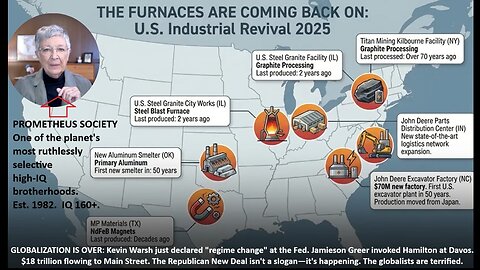 GLOBALIZATION IS OVER: Kevin Warsh just declared "regime change" at the Fed. Jamieson Greer invoked Hamilton at Davos. The Republican New Deal isn't a slogan—it's happening. The globalists are terrified. Susan Kokinda.