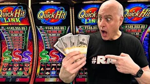 MY LARGEST JACKPOT WIN ON QUICK HIT LINK GEMS!
