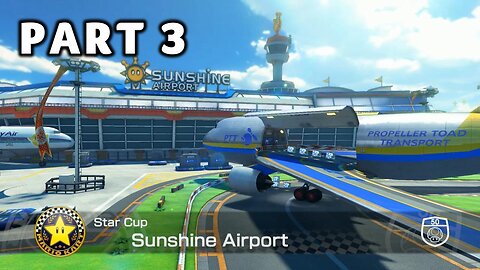 Mario Kart 8 Deluxe Grand Prix Mode - Part 3 - Star Cup 50cc | Switch | No Commentary