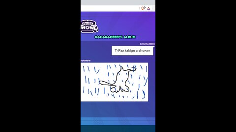 Gartic Phone : no t-rex was taking shower that day