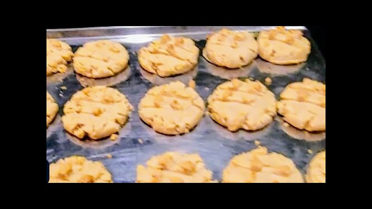 🎁🧺🍪 Easy Peanut Butter Cookies 5 Pound Batch For The Gift Baskets!