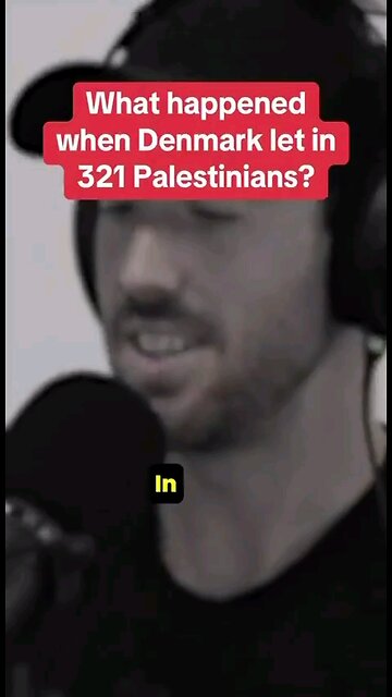 What happened when Denmark let in 321 "Palestinians"?