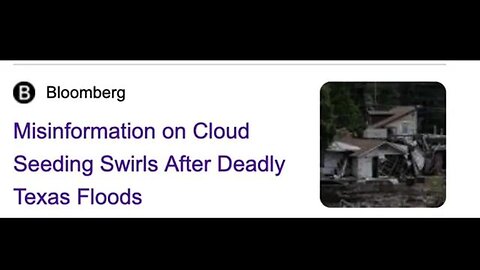 TEXAS, CHINA & N. CAROLINA FLOODS ARE FLOM CLOUD SEEDING - BIOWARFARE - GEOENGINEERING