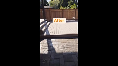 Transformation of our outdoor living space in South Surrey before and after