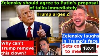 Trump urges Z to go accept Putin's Istanbul talks offer IMMEDIATELY. Z laughs in Trump+Putin face
