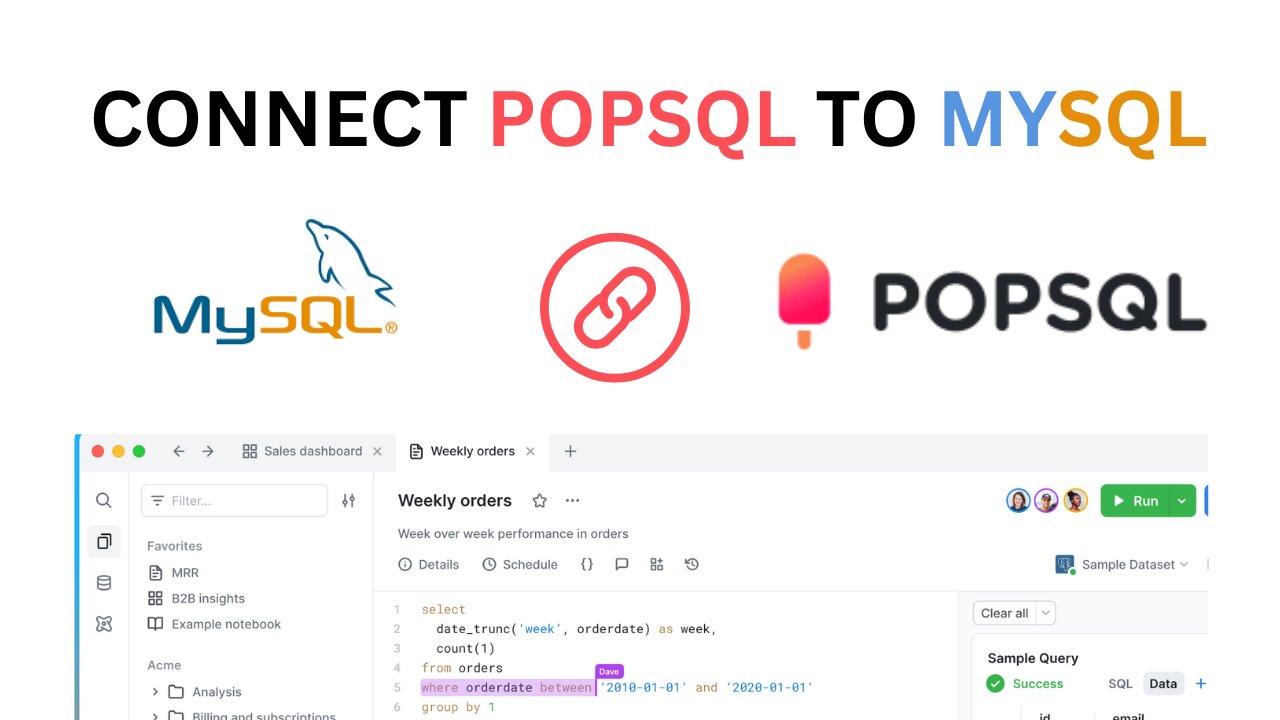 How to connect popsql to mysql on windows