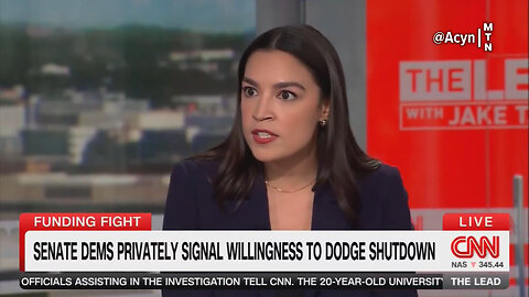 House Dems Are Melting Down Over Schumer Caving On Government Shutdown: AOC Dodges Question On CNN