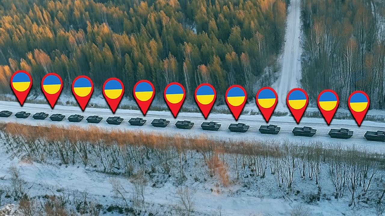 Russian FPV Drone Obliterates Ukrainian Howitzer Convoy
