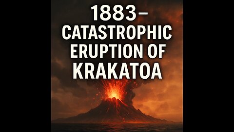 1883 – Catastrophic Eruption of Krakatoa