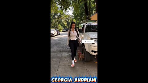 Bollywood Actress Georgia Andriani With Her Dog Walking 🥰