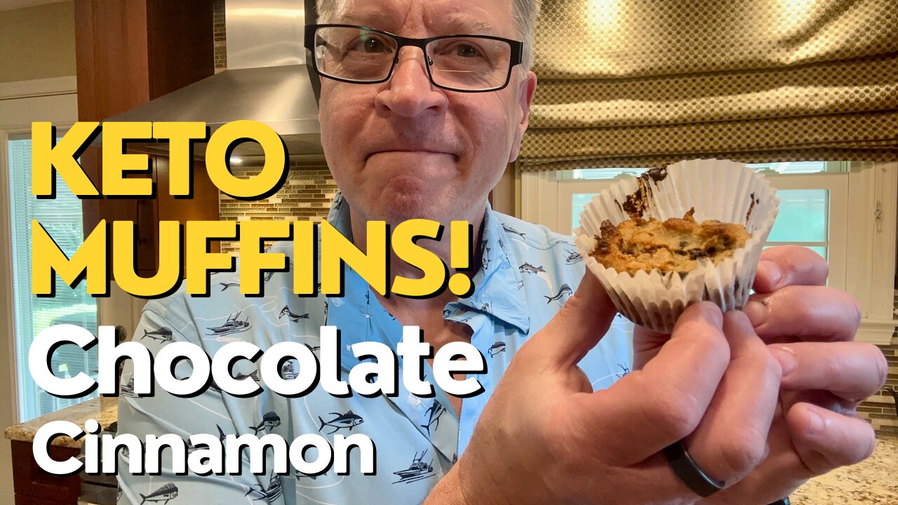 Chocolate Cinnamon Keto Muffins!