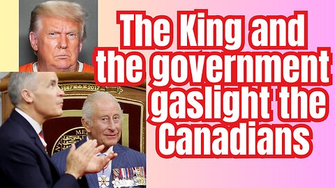The Canadian government writes a speech for the King.
