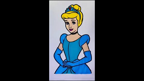 Awesome doll sketching and colouring