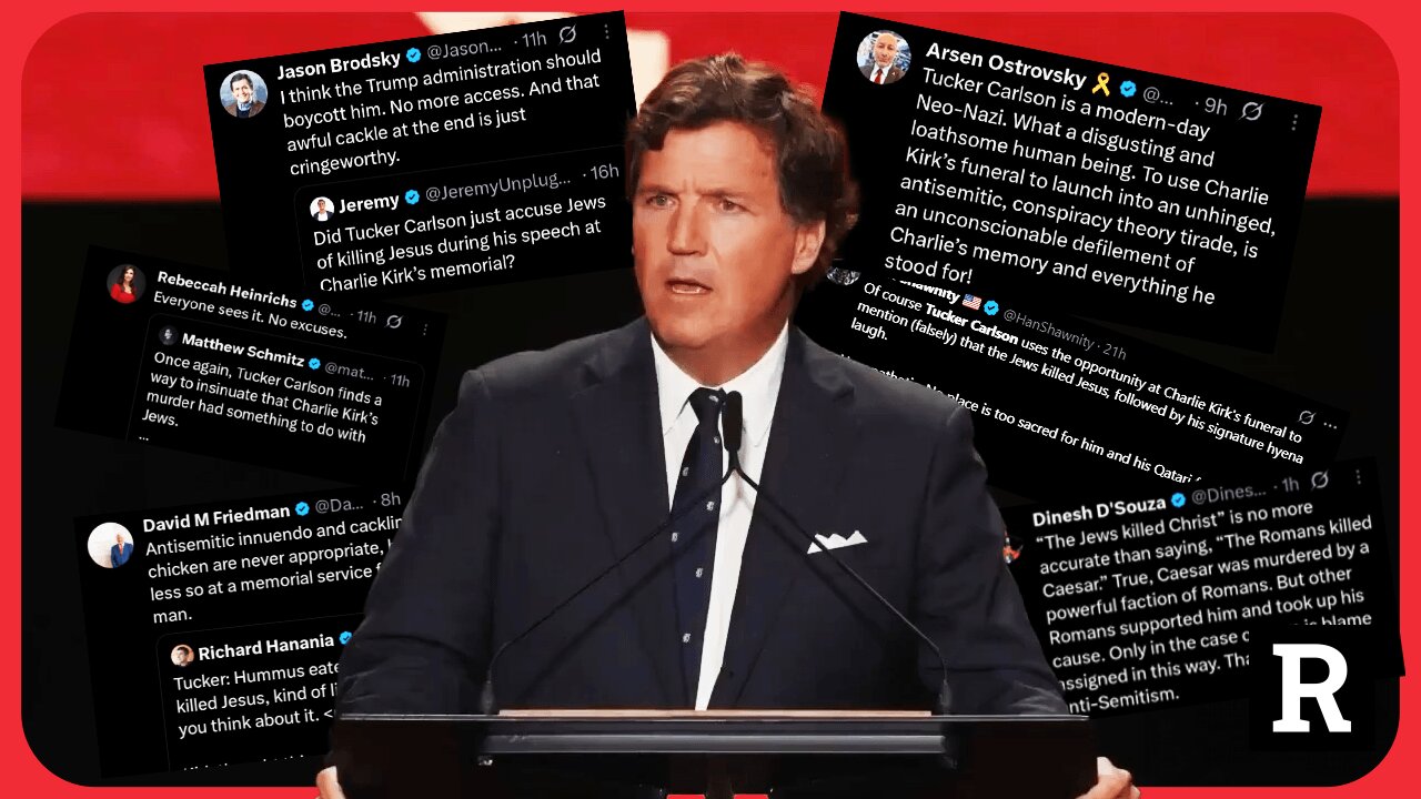 They Lied About Tucker Carlson: Watch the Speech They Don’t Want You to See! | Redacted News