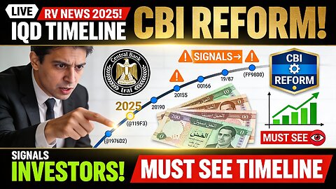 🏦 RV News 2025 IQD Timeline & CBI Reform Signals Investors Must See! 🎆 💥 Iraqi Dinar News 2025