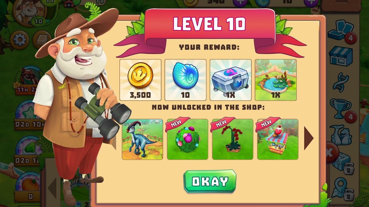 Dinosaur Park Primeval Zoo Level 9 gameplay