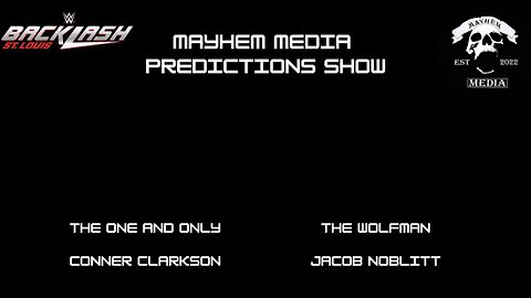 Mayhem Media Presents Backlash Prediction Show