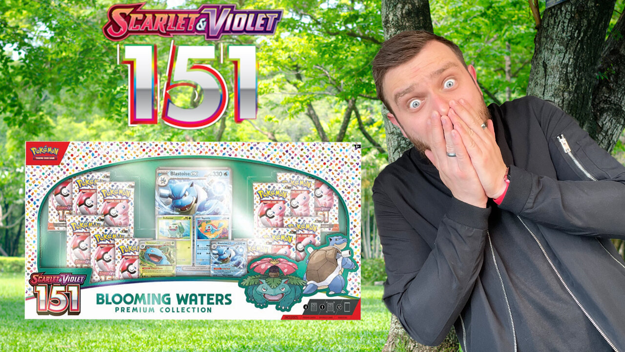 Opening the Pokémon 151 Blooming Waters Premium Collection – Insane Pulls!