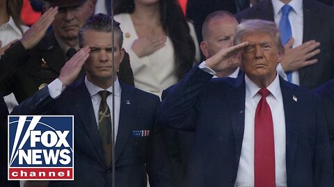 WATCH_ President Trump salutes the Army during the Military Parade in DC