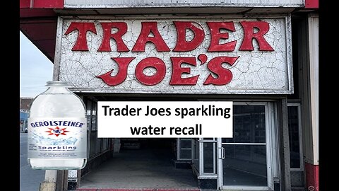 Trader Joes sparkling water recall