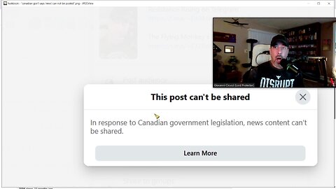 “It Is ILLEGAL To Share ‘News’ On Fakebook, Canuckistan.”