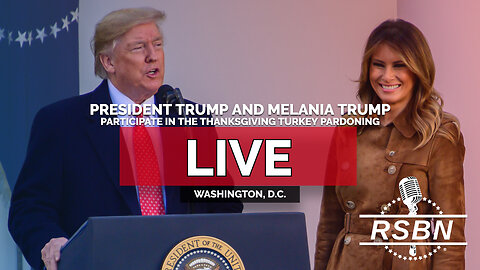LIVE REPLAY: President Trump and Melania Trump Participate in the Thanksgiving Turkey Pardoning - 11/25/25