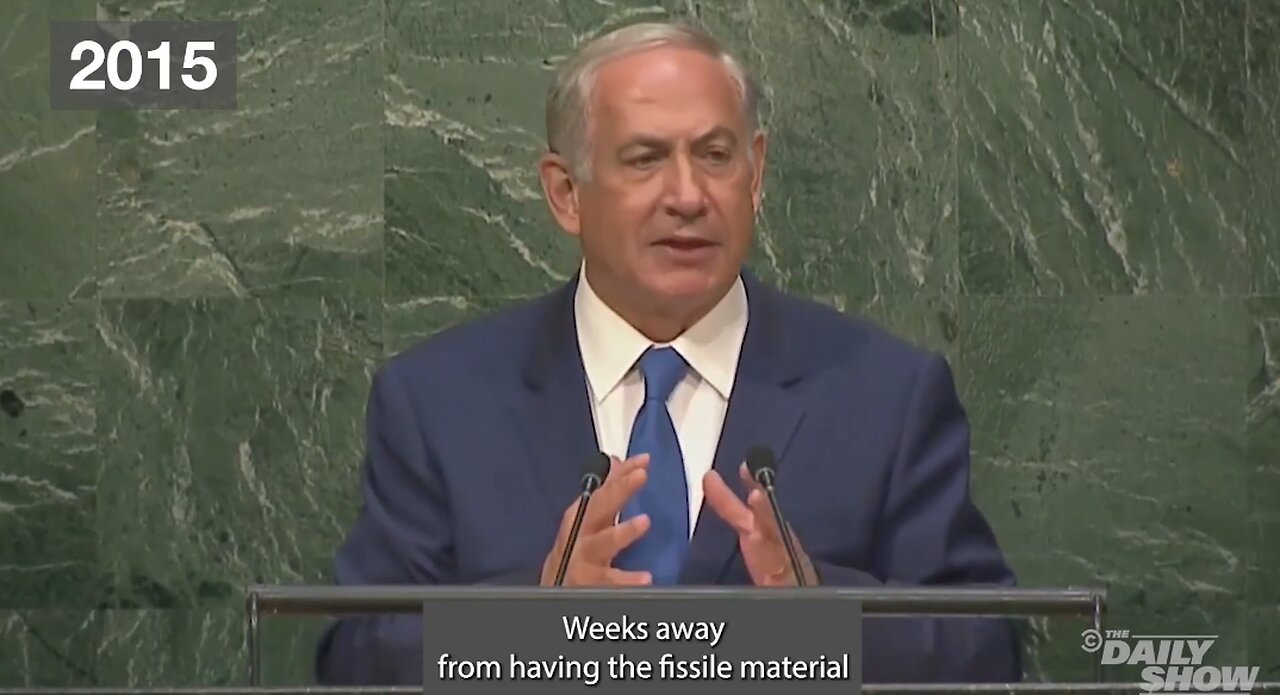Bibi Has Been Pushing The "Iran Is On The Verge Of Having Nukes" Since '95.