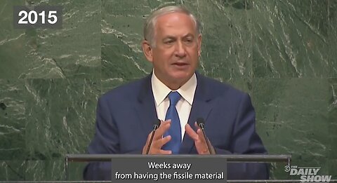 Bibi Has Been Pushing The "Iran Is On The Verge Of Having Nukes" Since '95.