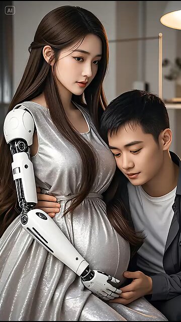 Ai reboot pregnant women and men in love