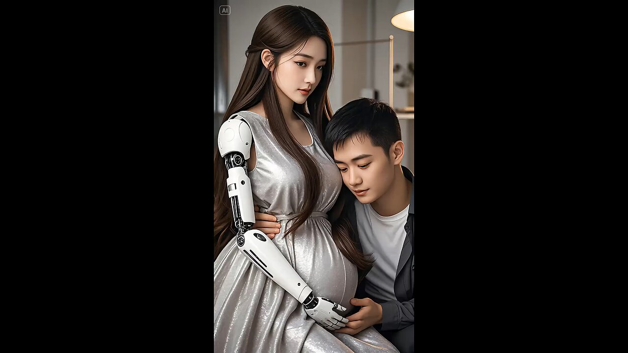 Ai reboot pregnant women and men in love