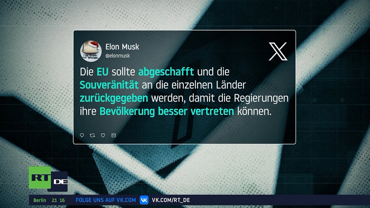 "EU abschaffen" – Elon Musk schießt nach Rekordstrafe scharf zurück